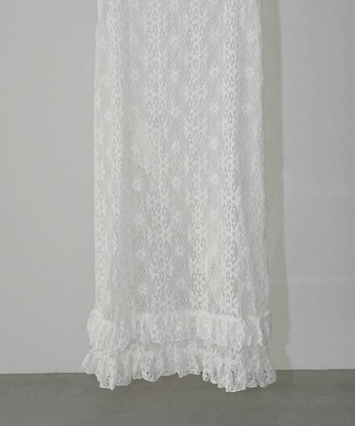 chuclla(チュクラ)の「レースレイヤード キャミワンピース chw26s014(ワンピース・レディース・ホワイト・FREE)」の16枚目の写真