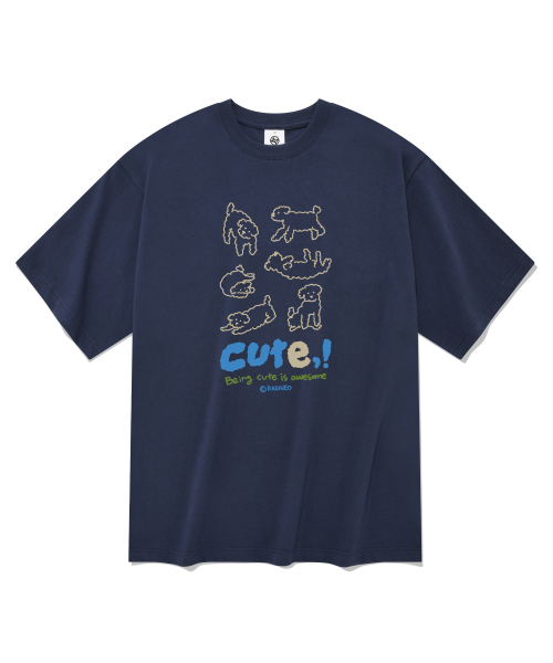 RADINEO(ラディネオ)の「キュート半袖Tシャツネイビー(Tシャツ/カットソー・メンズ・その他・SMALL/MEDIUM/LARGE/X-LARGE)」の1枚目の写真