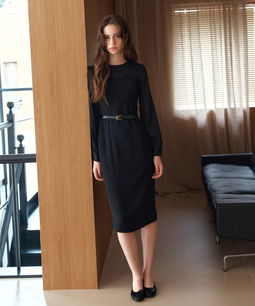 YUPPE(ヨッペ)の「TWO TONE ONEPIECE_BLACK(ワンピース・レディース・その他・SMALL/MEDIUM)」の1枚目の写真