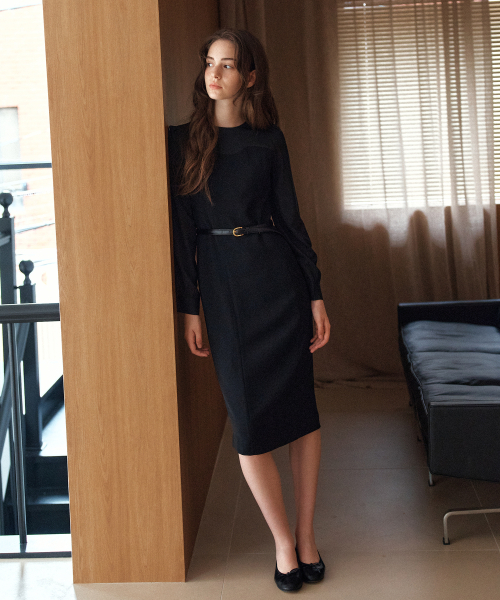 YUPPE(ヨッペ)の「TWO TONE ONEPIECE_BLACK(ワンピース・レディース・その他・SMALL/MEDIUM)」の3枚目の写真
