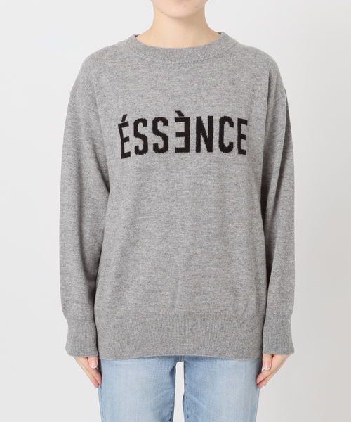 Spick & Span（スピックアンドスパン）の「《WEB限定 / 追加2》ESSENCEロゴニット（ニット/セーター・レディース・ブラック/ブラウン/グレー・FREE）」の12枚目の写真