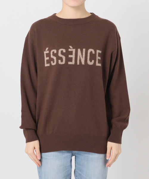 Spick & Span（スピックアンドスパン）の「《WEB限定 / 追加2》ESSENCEロゴニット（ニット/セーター・レディース・ブラック/ブラウン/グレー・FREE）」の14枚目の写真