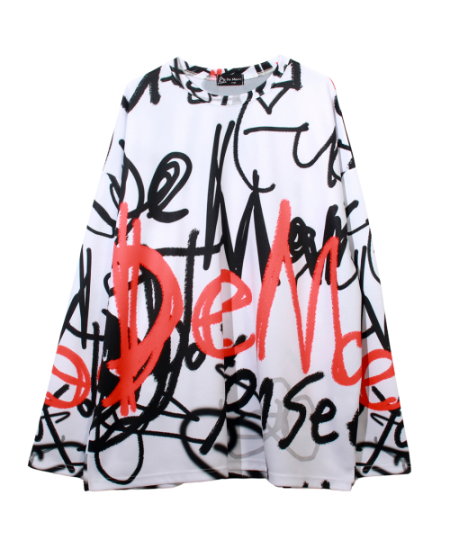 DEMARC(ドゥマーク)の「STREET GRAFFITI OVERSIZED LONG-SLEEVE T-SHIRT(Tシャツ/カットソー・レディース・その他・MEDIUM/LARGE)」の10枚目の写真