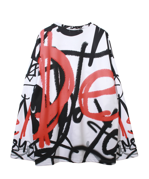 DEMARC(ドゥマーク)の「STREET GRAFFITI OVERSIZED LONG-SLEEVE T-SHIRT(Tシャツ/カットソー・レディース・その他・MEDIUM/LARGE)」の11枚目の写真