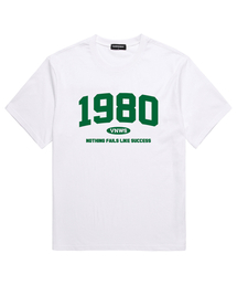 1980 半袖Tシャツ (VS0043) ホワイト/グリーン