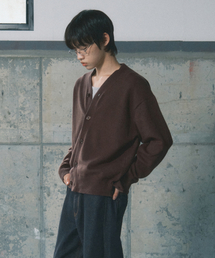 SECONDMONO（セカンドモノローグ）の「ソリッド3-WAYボタンカーディガン[BROWN]_SECD003BROWN（カーディガン/ボレロ）」