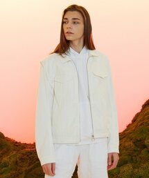 RAVEROUS（レイバーロス）の「スリーブデタッチャブルトラッカージャケットホワイト（デニムジャケット）」