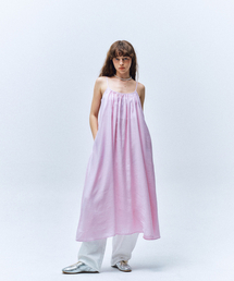 MMAK（マーク）の「ベイビー ボリューム シュリンク スリーブレス ロング ドレス, ライトパープル（ワンピース）」