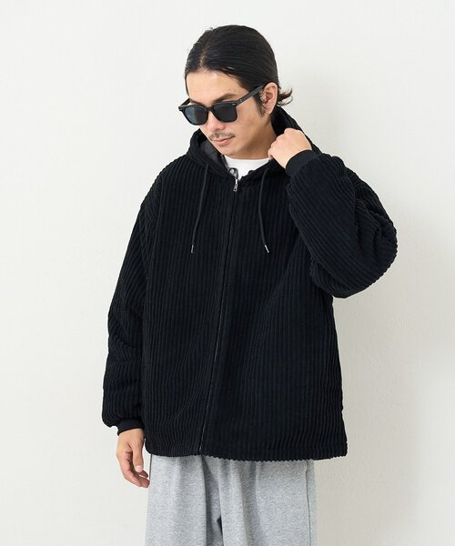 Kastane（カスタネ）の「【一部店舗限定/ユニセックス】BM コーデュロイ中綿パーカー（その他アウター・レディース・ブラック/カーキ・FREE）」の7枚目の写真