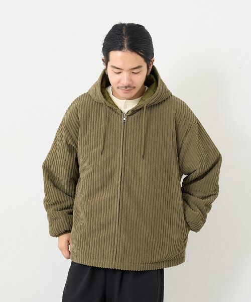 Kastane（カスタネ）の「【一部店舗限定/ユニセックス】BM コーデュロイ中綿パーカー（その他アウター・レディース・ブラック/カーキ・FREE）」の18枚目の写真