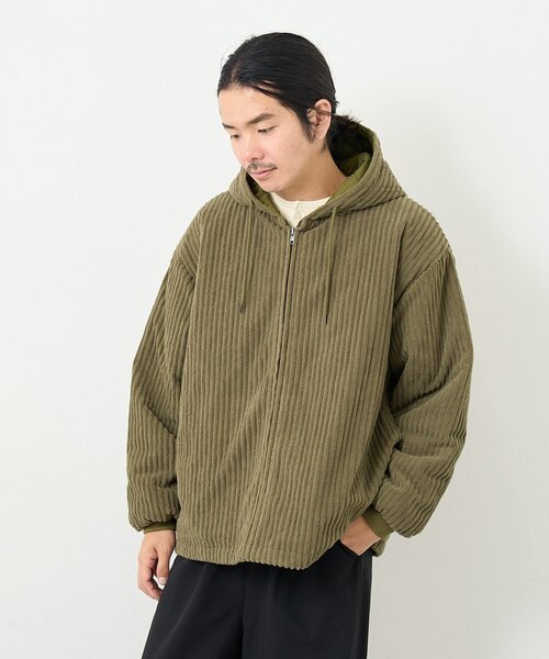 Kastane（カスタネ）の「【一部店舗限定/ユニセックス】BM コーデュロイ中綿パーカー（その他アウター・レディース・ブラック/カーキ・FREE）」の20枚目の写真