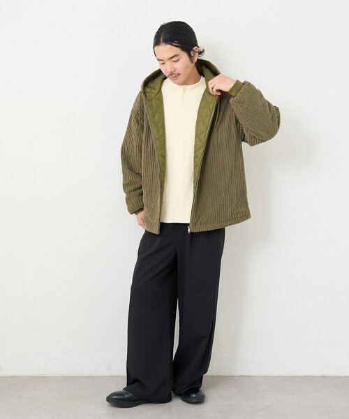 Kastane（カスタネ）の「【一部店舗限定/ユニセックス】BM コーデュロイ中綿パーカー（その他アウター・レディース・ブラック/カーキ・FREE）」の21枚目の写真