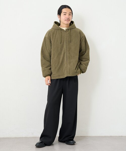 Kastane（カスタネ）の「【一部店舗限定/ユニセックス】BM コーデュロイ中綿パーカー（その他アウター・レディース・ブラック/カーキ・FREE）」の22枚目の写真