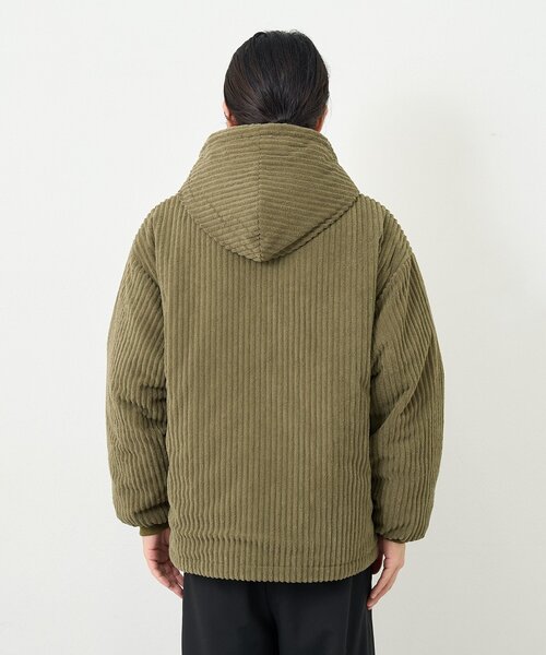 Kastane（カスタネ）の「【一部店舗限定/ユニセックス】BM コーデュロイ中綿パーカー（その他アウター・レディース・ブラック/カーキ・FREE）」の3枚目の写真