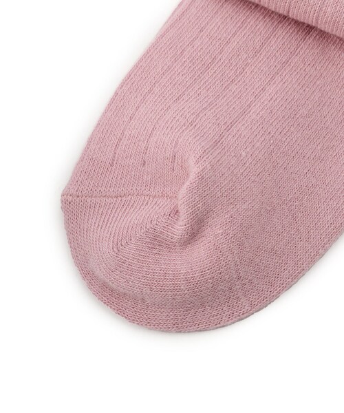 SHOO・LA・RUE（シューラルー）の「リボンレースアップ風ハイソックス（ソックス/靴下・キッズ・ピンク/アイボリー・75/79）」の6枚目の写真