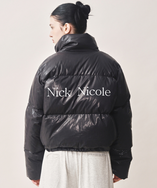 NICK&NICOLE(ニックアンドニコール)の「NICOLE GLOSSY SHORT PUFFER PADDING_BLACK(ダウンジャケット/コート・レディース・その他・FREE)」の6枚目の写真