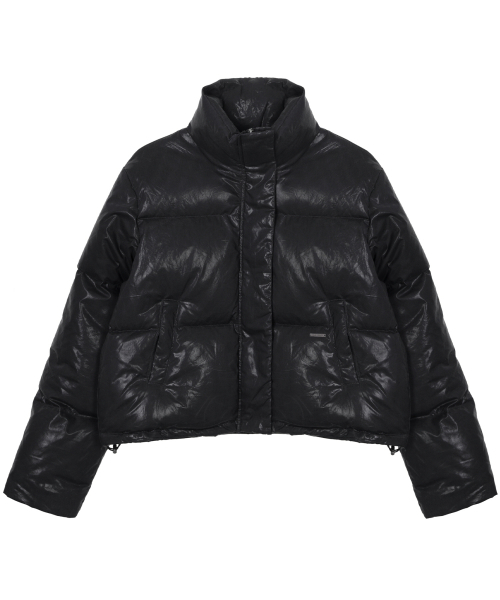 NICK&NICOLE(ニックアンドニコール)の「NICOLE GLOSSY SHORT PUFFER PADDING_BLACK(ダウンジャケット/コート・レディース・その他・FREE)」の4枚目の写真