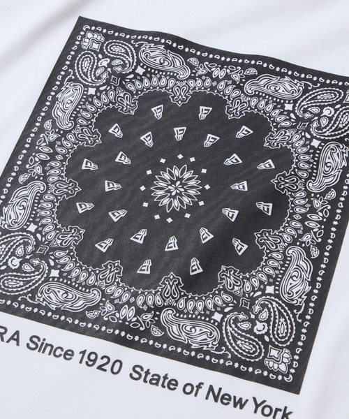 NEW ERA(ニューエラ)の「ニューエラ 半袖Tシャツ バンダナラバープリント(Tシャツ/カットソー・メンズ・ブラック/ベージュ/ホワイト・M/S/XXL/XL/L)」の7枚目の写真