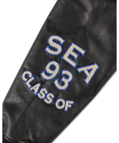 WIND AND SEA(ウィンダンシー)の「Stadium Jacket(スタジャン・メンズ・ブラック/ネイビー・M/S/XL)」の7枚目の写真