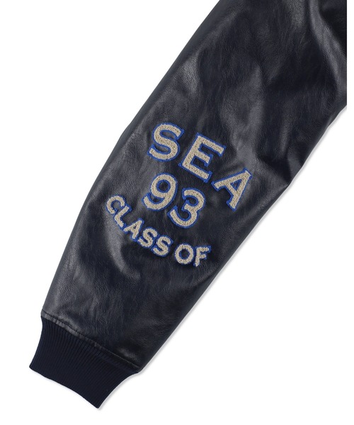 WIND AND SEA(ウィンダンシー)の「Stadium Jacket(スタジャン・メンズ・ブラック/ネイビー・M/S/XL)」の13枚目の写真
