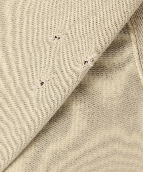 Collegiate Pacific（カレッジエイトパシフィック）の「《追加》Collegiate Pacific SLOBE別注 ダメージスウェット（スウェット・レディース・ブラウン/チャコールグレー・FREE）」の7枚目の写真