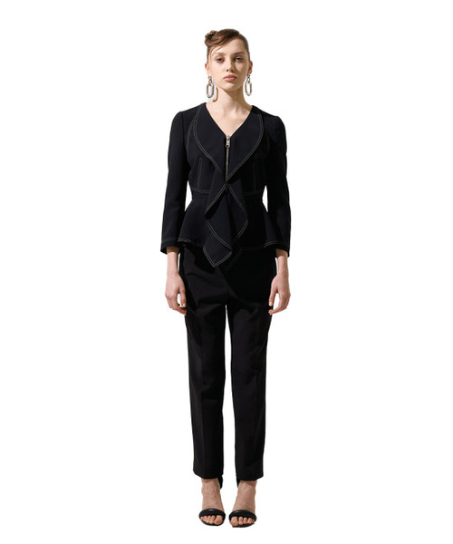 GREEDILOUS(グリディアス)の「Black Issue 11 Black Slim Fit High Waist Pants(スラックス・レディース・その他・SMALL/MEDIUM/LARGE/X-SMALL)」の1枚目の写真