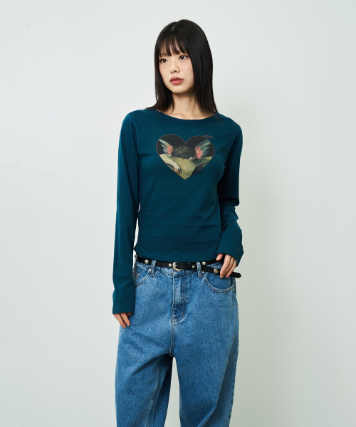 chancechance（チャンスチャンス）の「BABY ANGEL PRINTED WOMAN LONGSLEEVE T-SHIRT（Tシャツ/カットソー・レディース・その他・FREE）」の3枚目の写真