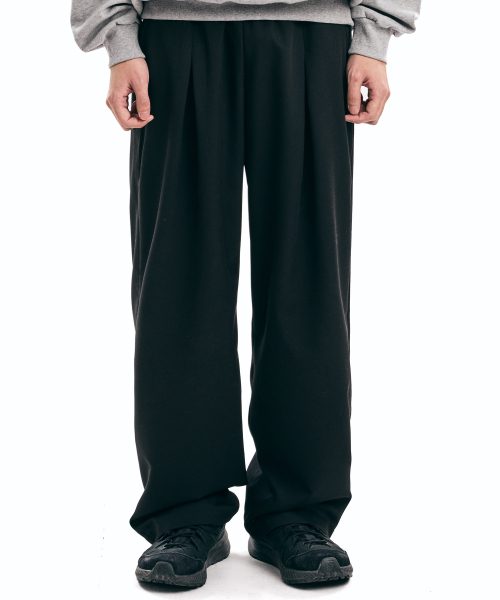 THAT'S IT(ザッツイット)の「ワンタックワイドフィットスラックス_ブラック(スラックス・レディース・ブラック・MEDIUM/LARGE/X-LARGE)」の1枚目の写真