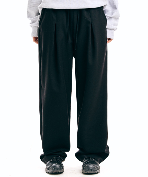 THAT'S IT(ザッツイット)の「ワンタックワイドフィットスラックス_ブラック(スラックス・レディース・ブラック・MEDIUM/LARGE/X-LARGE)」の5枚目の写真