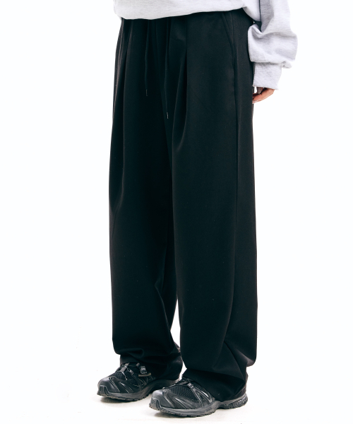 THAT'S IT(ザッツイット)の「ワンタックワイドフィットスラックス_ブラック(スラックス・レディース・ブラック・MEDIUM/LARGE/X-LARGE)」の6枚目の写真