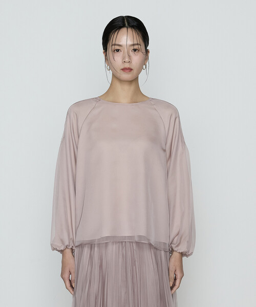 セール】マットカルゼオーガンジー ブラウス（シャツ/ブラウス）｜K.T
