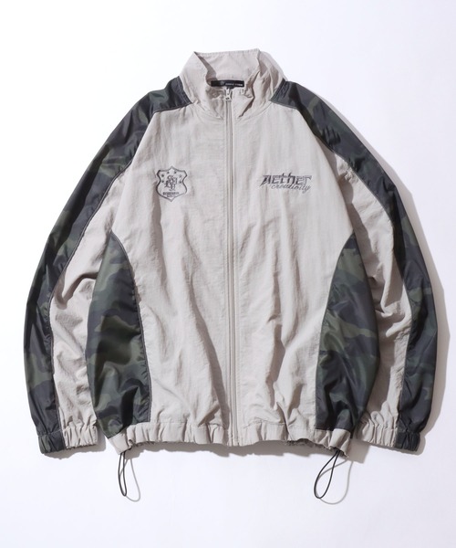 SITRY(シトリー)の「All-over Pattern Switching Nylon Track Jacket/オーバーサイズ 総柄切り替え ナイロン トラックジャケット ブルゾン(ナイロンジャケット・メンズ・ブラック/ライトグレー/ネイビー・S/M/L)」の10枚目の写真