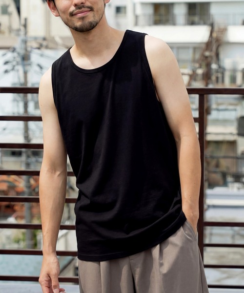 MAISON CLUB（メゾンクラブ）の「【MAISON CLUB】Premium Cooling Dry Tank Top/ プレミアムクーリングドライタンクトップ　速乾/接触冷感　WILL（タンクトップ・メンズ・ブラック/ホワイト/グレー・XS/XL/L/M/S）」の4枚目の写真