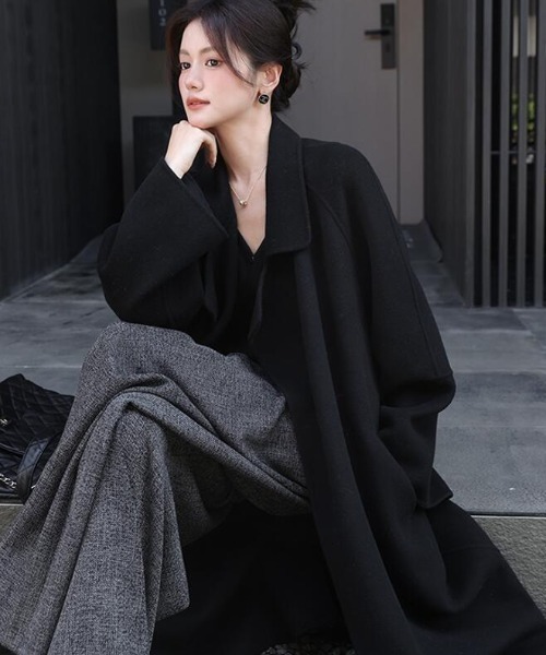 semplice（センプリチェ）の「ロングコート（その他アウター・レディース・レッド/ブラック・M/L）」の18枚目の写真