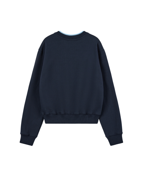 Rest&Recreation(レストアンドレクリエーション)の「LAYERED SWEATSHIRT - NAVY(スウェット・レディース・その他・ONE)」の2枚目の写真