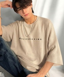 Java（ジャバ）の「《JaVaジャバコラボ》Tシャツにはない品格を。ロゴプリントオーバーサイズサマーニットプルオーバー（ニット/セーター）」