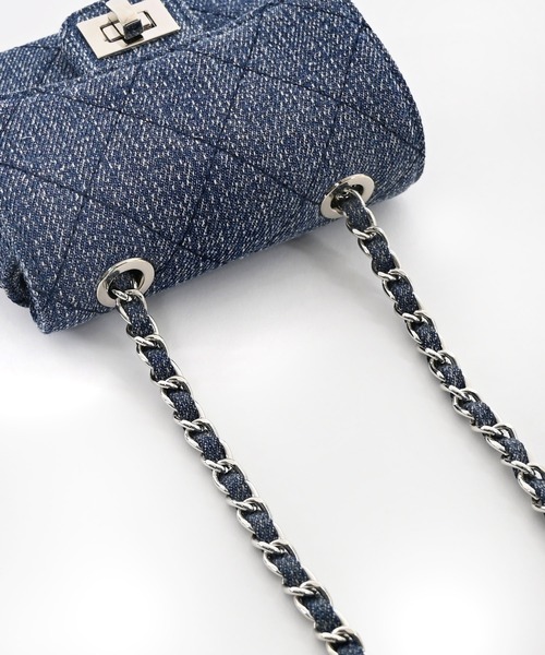 Narcissus（ナルシス）の「デニムショルダーバッグ/ミニショルダー（ショルダーバッグ・レディース・ブラック/ブルー・FREE）」の9枚目の写真