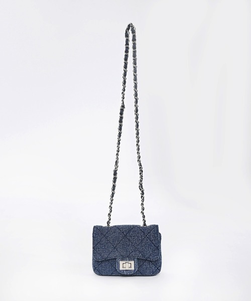 Narcissus（ナルシス）の「デニムショルダーバッグ/ミニショルダー（ショルダーバッグ・レディース・ブラック/ブルー・FREE）」の10枚目の写真