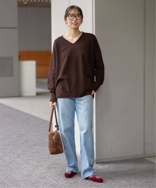 追加4》Fineニュージーウール ニュアンス Vプルオーバー（ニット