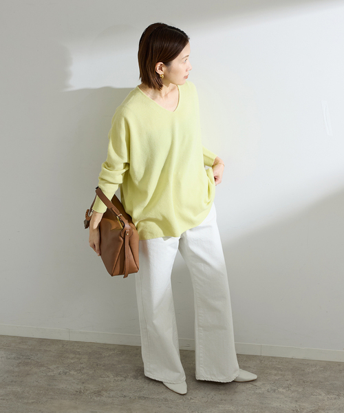 追加4》Fineニュージーウール ニュアンス Vプルオーバー（ニット