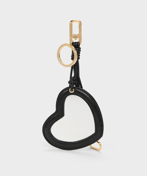 CHARLES & KEITH(チャールズ & キース)の「Ciara シアラ ハートアンドキーチャーム(キーケース/キーアクセサリー・レディース・バーガンディー/ブラック・FREE)」の11枚目の写真