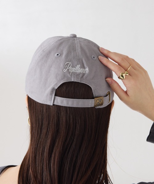 COLLAGE GALLARDAGALANTE（コラージュガリャルダガランテ）の「刺繍ロゴキャップ（キャップ・レディース・グレー/ベージュ・FREE）」の13枚目の写真