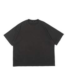 ピグメントオーバーボックス半袖Tシャツ(チャコール)