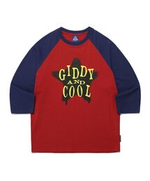 ISTKUNST | G&C STAR SPRAY RAGLAN 3/4 TEE_RED(IK2ESMT555A)(Tシャツ/カットソー)