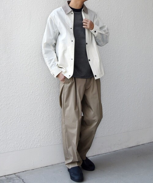 SHIPS any（シップス エニィ）の「【SHIPS any 別注】Bollington:〈洗濯機可能〉ショート ライト ハンティングジャケット◇（ブルゾン・メンズ・ストーン/チャコールグレー/ライトブルー/ネイビー・LARGE/MEDIUM）」の6枚目の写真