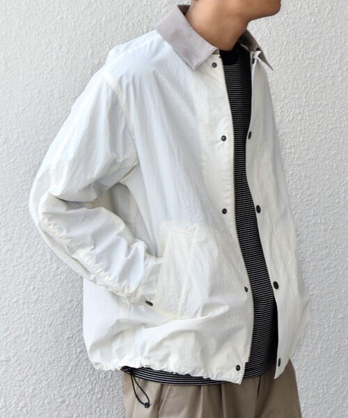 SHIPS any（シップス エニィ）の「【SHIPS any 別注】Bollington:〈洗濯機可能〉ショート ライト ハンティングジャケット◇（ブルゾン・メンズ・ストーン/チャコールグレー/ライトブルー/ネイビー・LARGE/MEDIUM）」の9枚目の写真