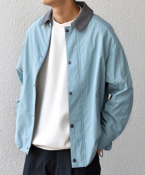 SHIPS any（シップス エニィ）の「【SHIPS any 別注】Bollington:〈洗濯機可能〉ショート ライト ハンティングジャケット◇（ブルゾン・メンズ・ストーン/チャコールグレー/ライトブルー/ネイビー・LARGE/MEDIUM）」の18枚目の写真