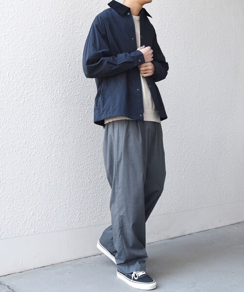 SHIPS any（シップス エニィ）の「【SHIPS any 別注】Bollington:〈洗濯機可能〉ショート ライト ハンティングジャケット◇（ブルゾン・メンズ・ストーン/チャコールグレー/ライトブルー/ネイビー・LARGE/MEDIUM）」の21枚目の写真