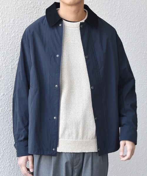 SHIPS any（シップス エニィ）の「【SHIPS any 別注】Bollington:〈洗濯機可能〉ショート ライト ハンティングジャケット◇（ブルゾン・メンズ・ストーン/チャコールグレー/ライトブルー/ネイビー・LARGE/MEDIUM）」の22枚目の写真