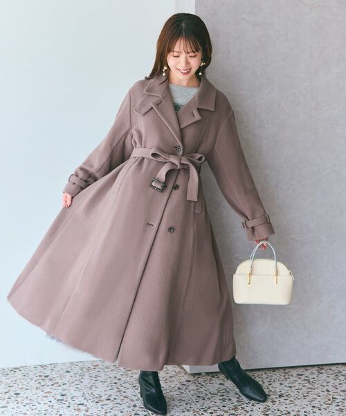 セミダブルバックフレアウールコート 【低身長・小柄女性】（その他